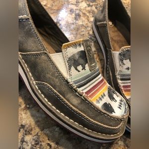 Ariat leather slip on shoes